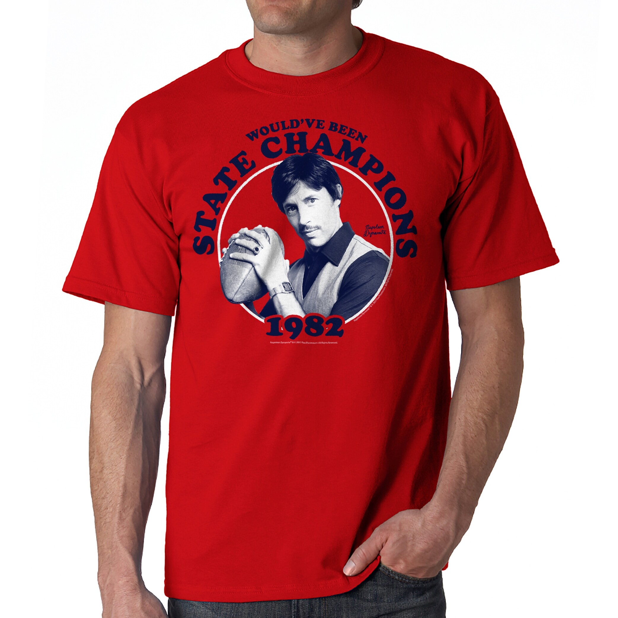 Shop Napoleon Dynamite State Champs Men S Red Funny T Shirt
