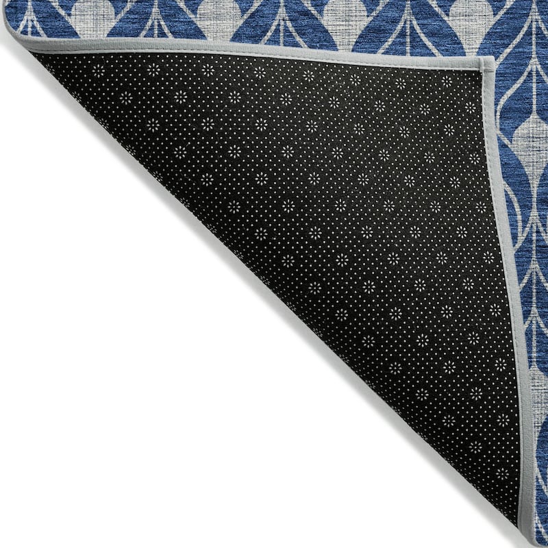 Machine Washable Indoor/ Outdoor Chantille Contempoary Geo Rug