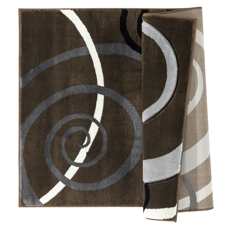 Orelsi Collection Swirl Area Rug