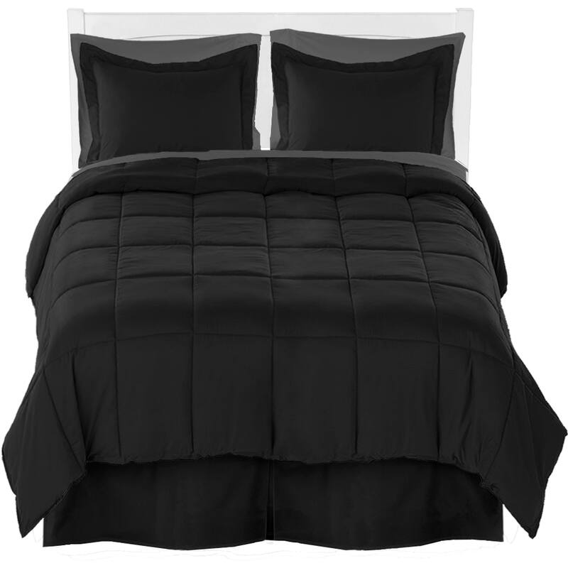 Bare Home Microfiber Comforter, Sheet Set, and Bed Skirt