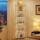 preview thumbnail 3 of 21, 67" Tall Corner Shelf, Corner Bookshelf Bookcase Standing Shelving Unit