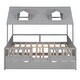 preview thumbnail 6 of 24, Playhouse Design,Full Size House Bed Wood Bed with Twin Size Trundle,Superior Quality