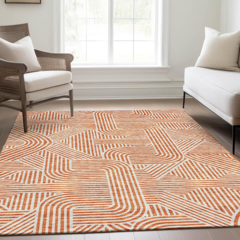 Premium Washable Super Soft Modern Geo Mayfield Rug