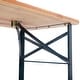 preview thumbnail 5 of 4, 3-Piece Folding Beer Table Wooden Portable Picnic Seating Set