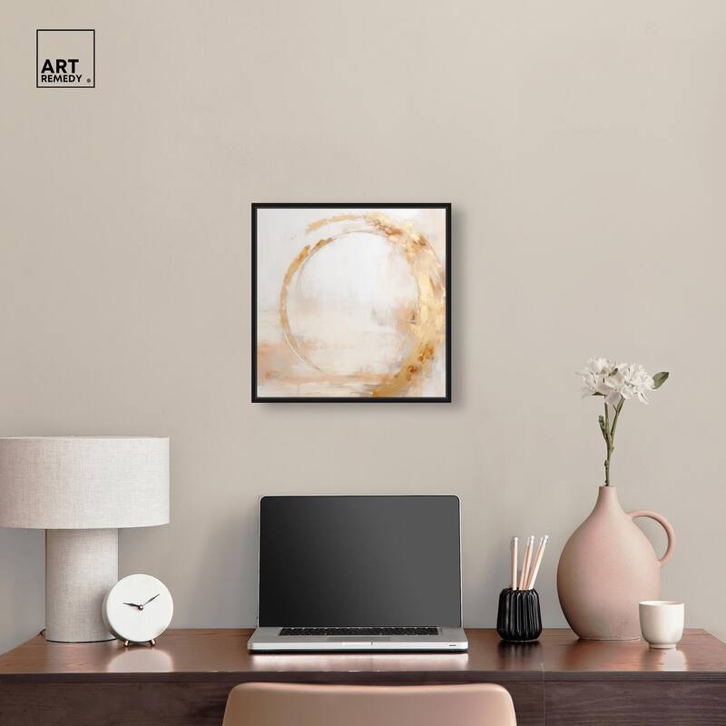Golden Orb II Canvas by Art Remedy