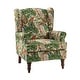preview thumbnail 25 of 46, Epimethis Traditional Fabric Accent Armchair with Turned Legs by HULALA HOME