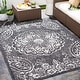 preview thumbnail 4 of 28, Artistic Weavers Kaisa Indoor/ Outdoor Paisley Medallion Area Rug 8'10" x 12' - Charcoal