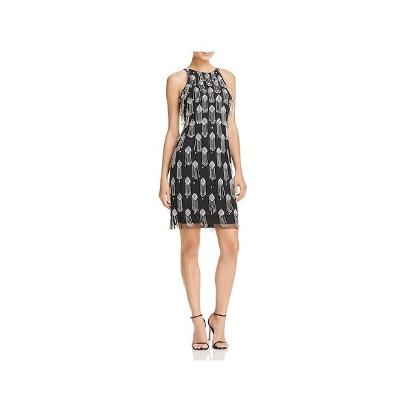 Aidan Mattox Womens Cocktail Dress Beaded Formal