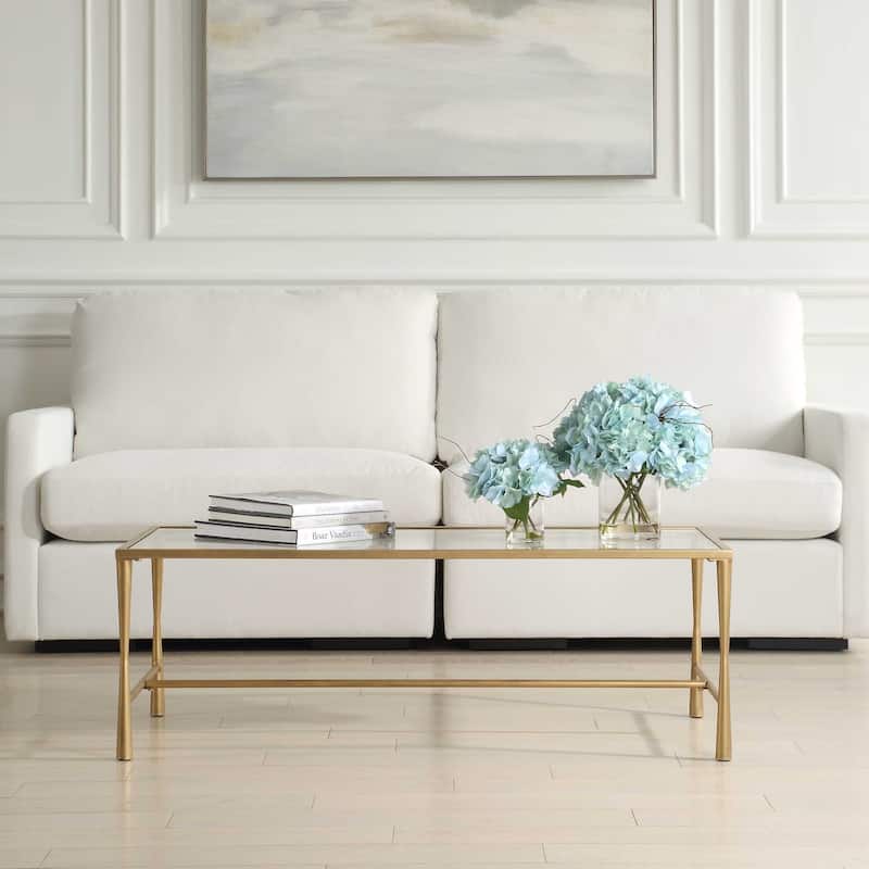 Silver Orchid Iron Gold Coffee Table