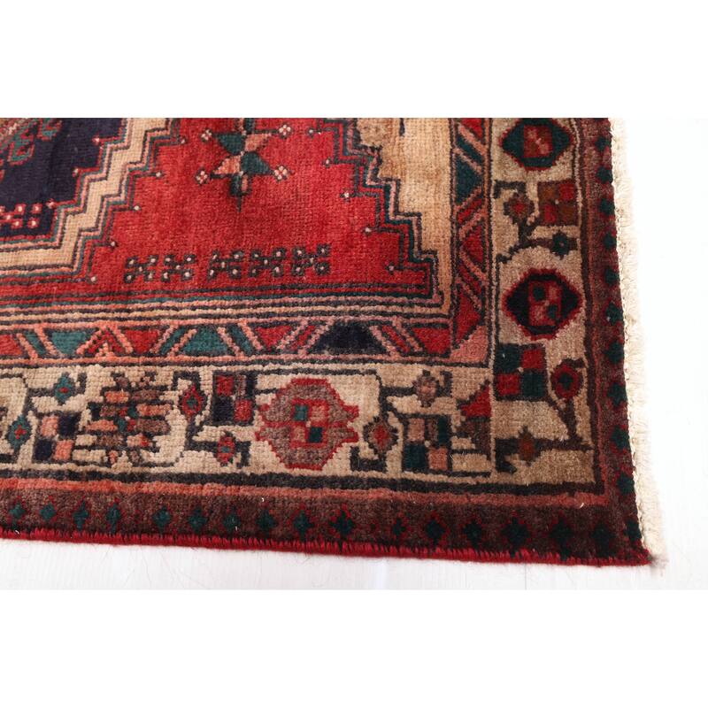 ECARPETGALLERY Hand-knotted Konya Anatolian Red Wool Rug - 3'5 x 11'2