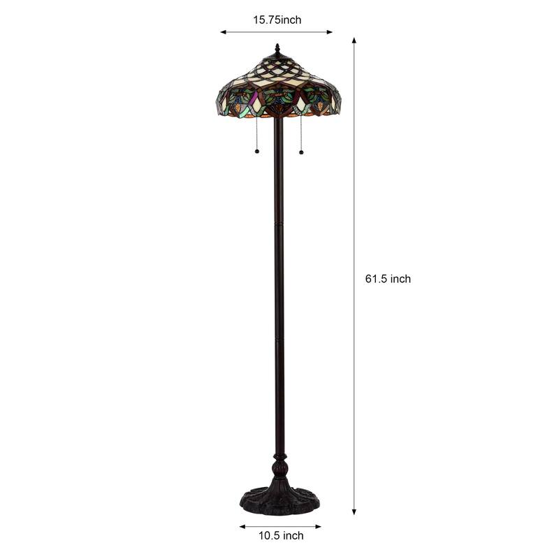 Tiffany-style Ariel Floor Lamp