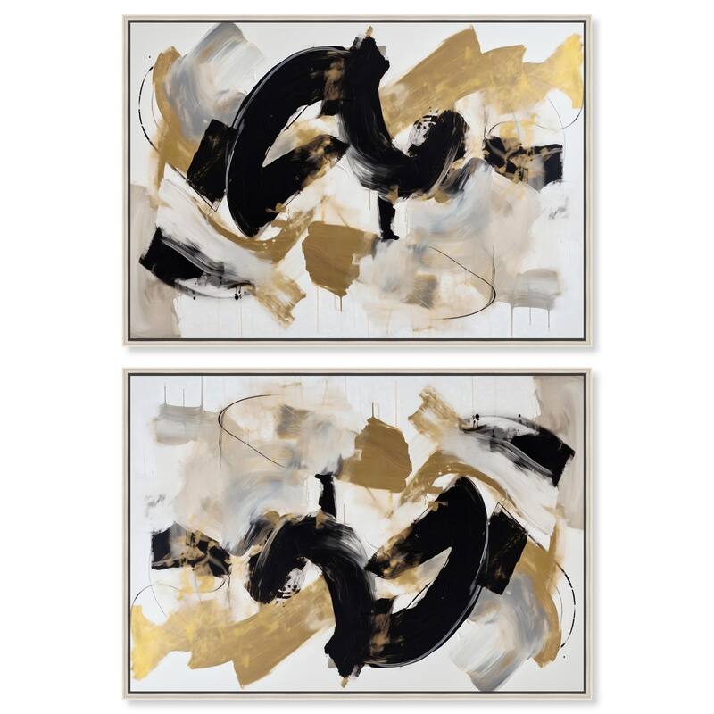 Her Stylish Coffee Look Canvas by Art Remedy - 10" x 15" - Silver