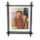 preview thumbnail 1 of 1, Grey Lucite Picture Frame size 5x7 - 8.9x11.2x2.3 Inches Smoke Grey