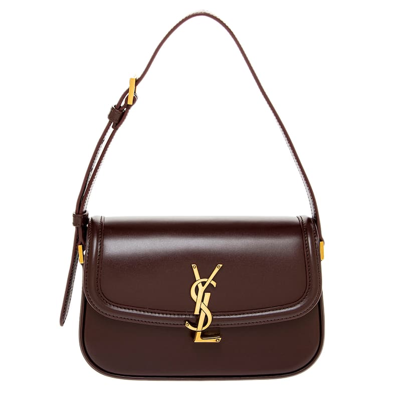 Saint Laurent Mini Solferino Bag - Burgundy