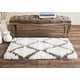 preview thumbnail 29 of 62, SAFAVIEH Handmade Barcelona Shag Attie Polyester Rug 2' x 3' - Ivory/Silver - Rectangle