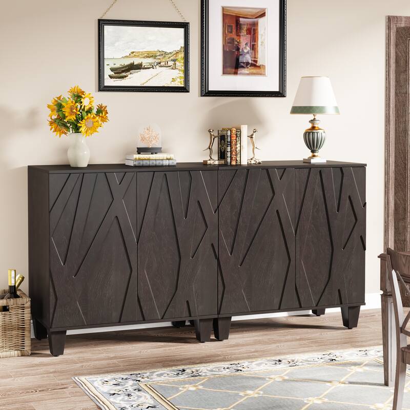 Large Sideboard Vintage Buffet Cabinet for Kitchen Dining Room