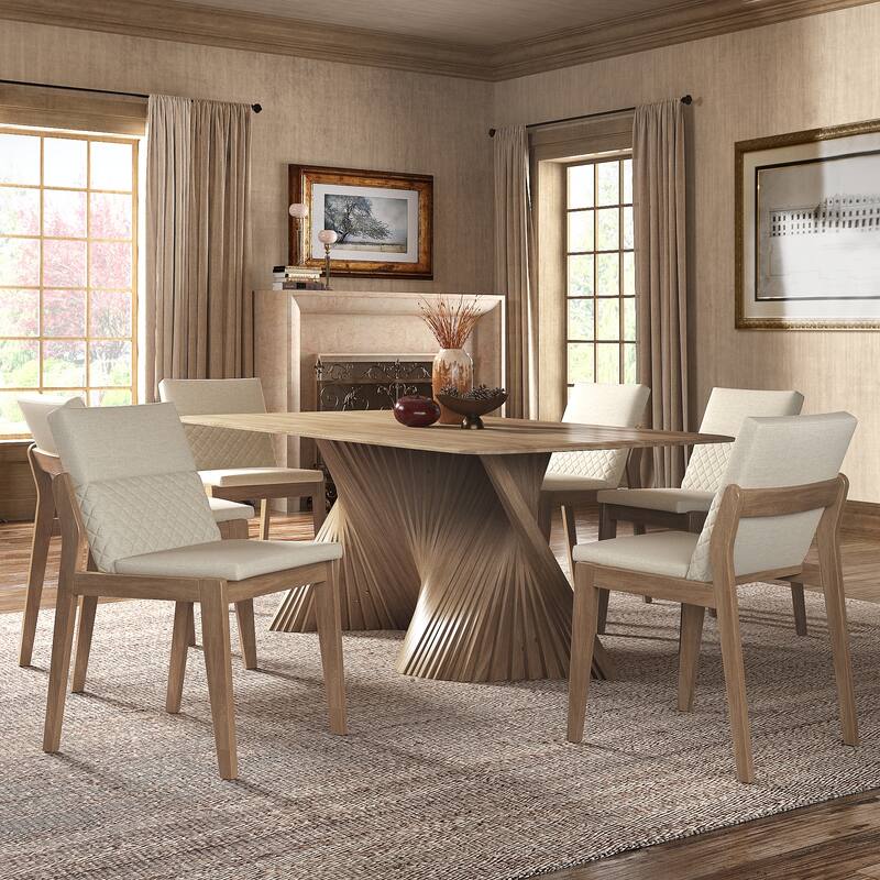 Norvik Wave Base Dining Table Set by iNSPIRE Q Modern