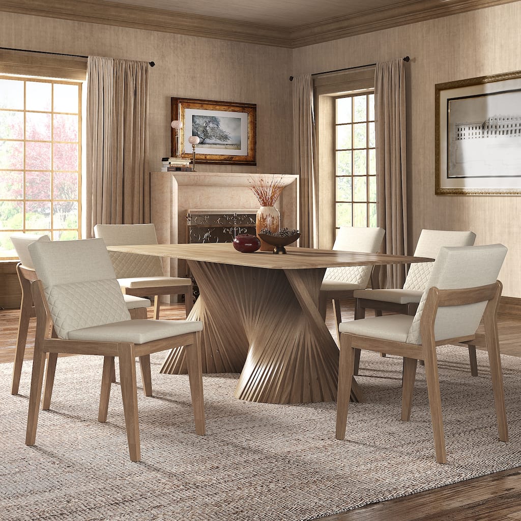 Norvik Wave Base Dining Table Set by iNSPIRE Q Modern