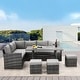preview thumbnail 3 of 84, AECOJOY 7 Pieces Patio Furniture Set Outdoor Sectional Sofa Rattan Conversation Set