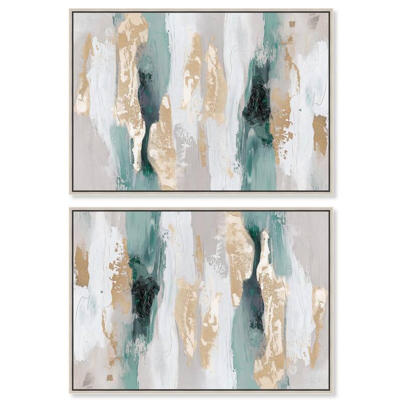 Mediterranean Pink Canvas by Art Remedy - 54" x 36" - White