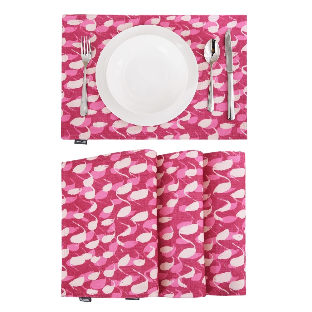 Deconovo Water Resistant Printed Placemats Set of 4