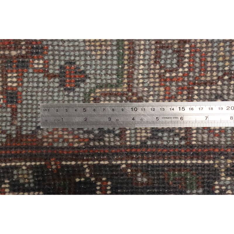 Hand Knotted Oriental 100% Wool Carpet Traditional Medallion Oranges & Rust Heriz (serapi) Area Rug - 5' 1'' X 3' 0''