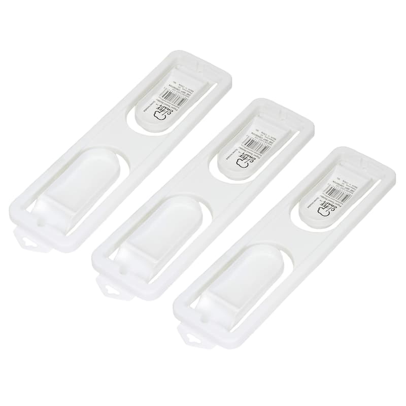 Chef Craft Paper Towel Roll Holder - Durable Plastic Wall Mount Design with Screws - 3 Pack