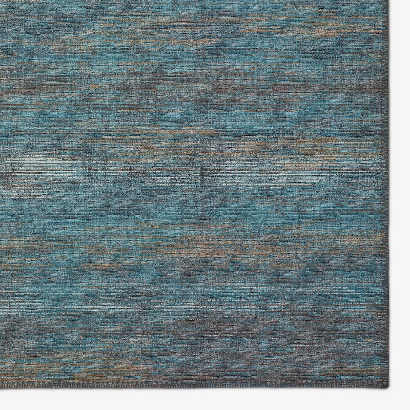Indoor/ Outdoor Marston Dynamic Transitional Striped Washable Area Rug