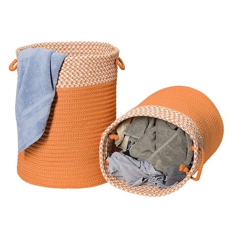 Splash Indoor-Outdoor Hamper Baskets in 6-Colors Sm/Lrg