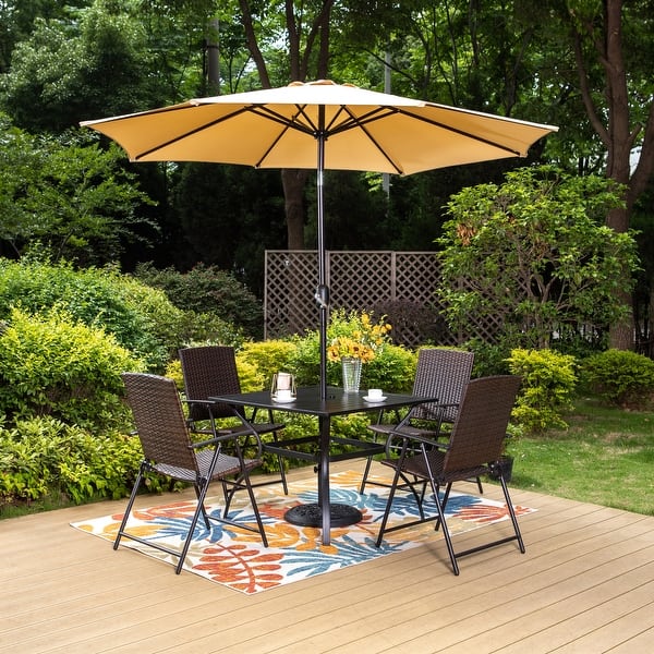 9 feet backtard patio umbrella Elsa Fashion Line 9' - Black / White Bike Handlebars / Grips / Handlebar Tape Tevara 118