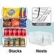 preview thumbnail 12 of 22, Sorbus Stackable Storage Bins Acrylic Open Front Clear Stackable Storage Bins for Pantry Kitchen (Large)