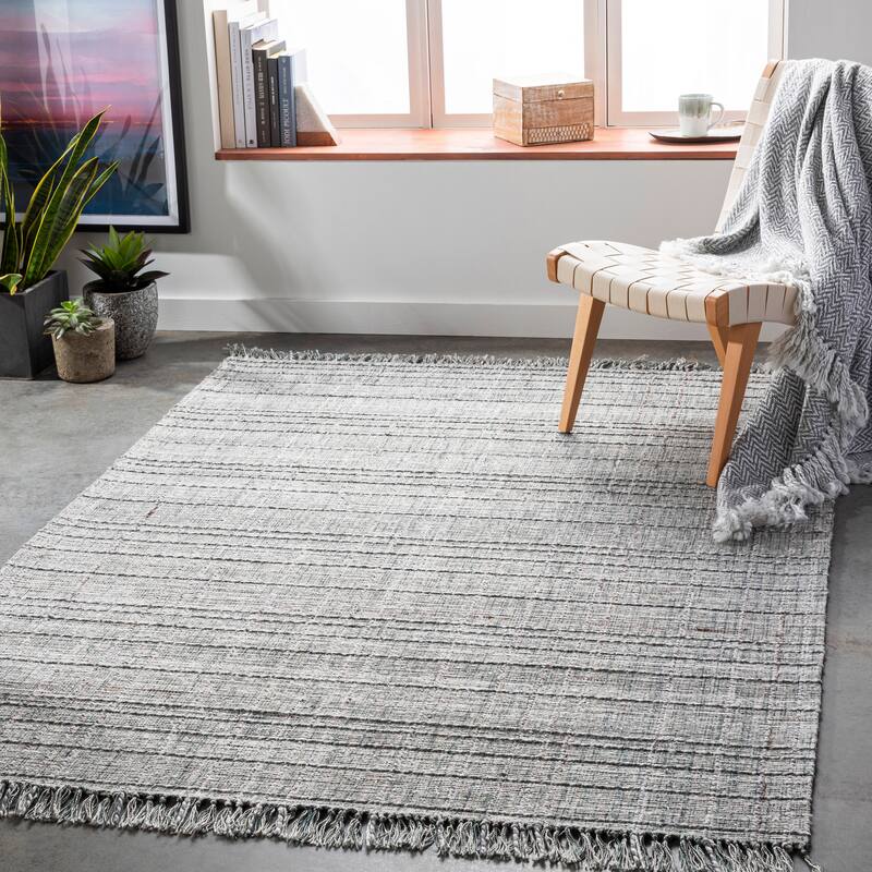 Artistic Weavers Heather Modern Solid Area Rug - Blue - 5' x 7' 6"