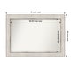 preview thumbnail 21 of 28, Non-Beveled Wood Bathroom Wall Mirror - Trellis Silver Frame - Trellis Silver 42 x 30 in