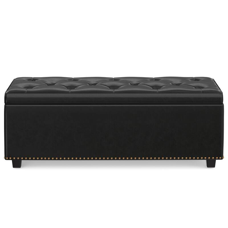 WYNDENHALL Springfield 44 inch Wide Traditional Rectangle Storage Ottoman