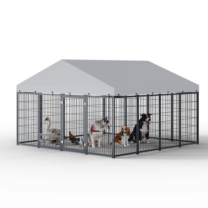 Anmytek Large Dog Kennel Outdoor Pet Pens Dogs Run Enclosure