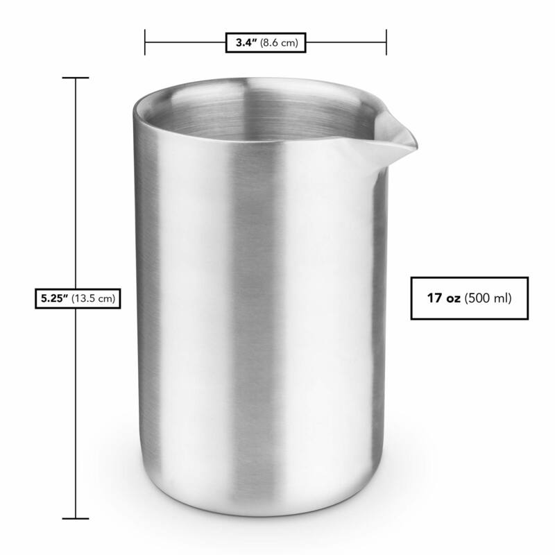 Final Touch Double-Wall Frothing Pitcher - 17 oz