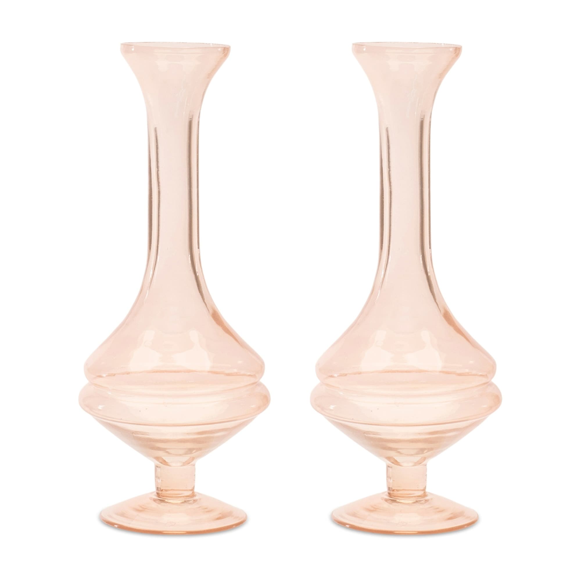 Solid Glass Stem Vases - 8.5