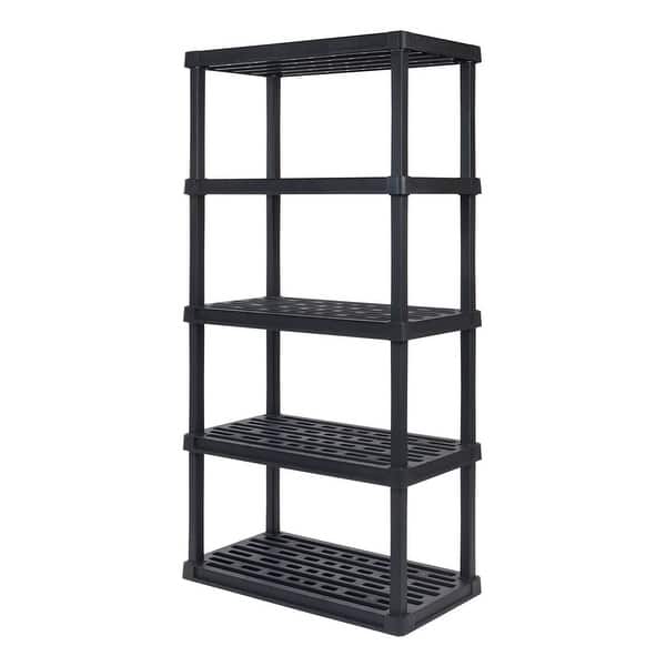slide 2 of 5, IRIS USA® Plastic Rack Shelf - Black