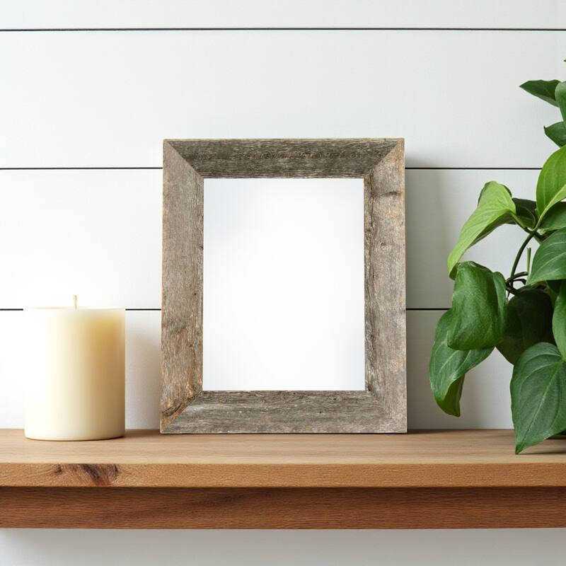 HomeRoots 5" x 7" Gray Solid Wood Tabletop Picture Frame