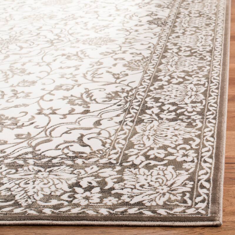 SAFAVIEH Noble Octavie Modern Oriental Polyester Rug - 2'7" x 4' - Light Beige/Cream