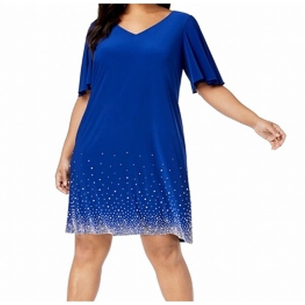 3x blue dress