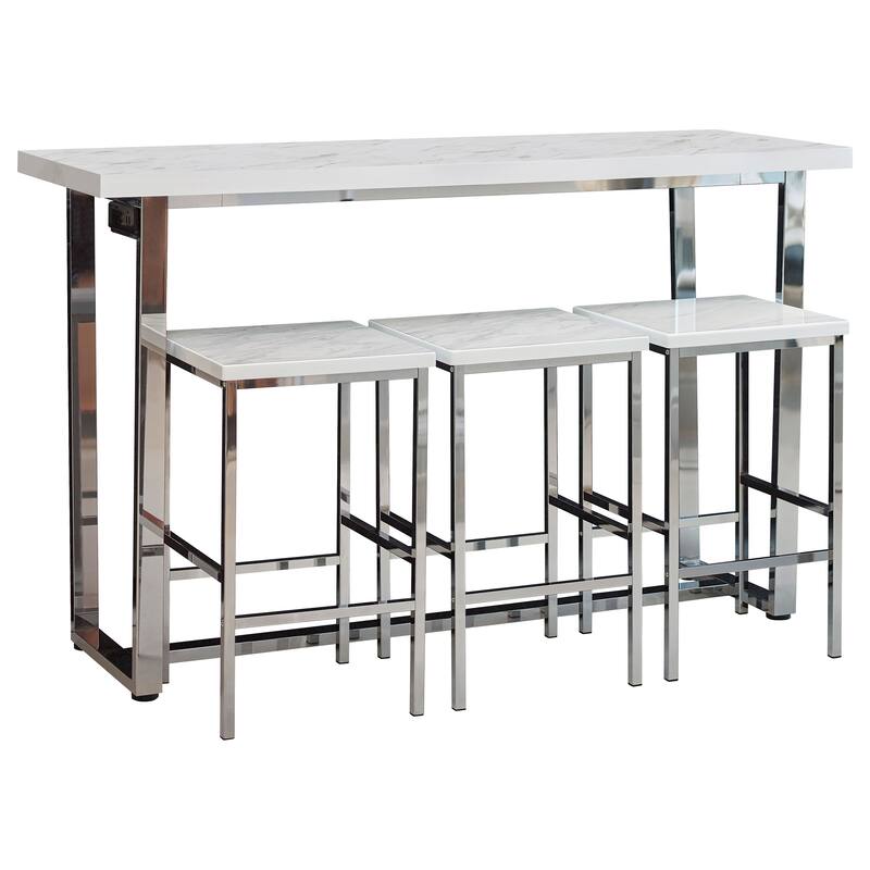 Marmot 4-piece Rectangle Counter Height Table Set