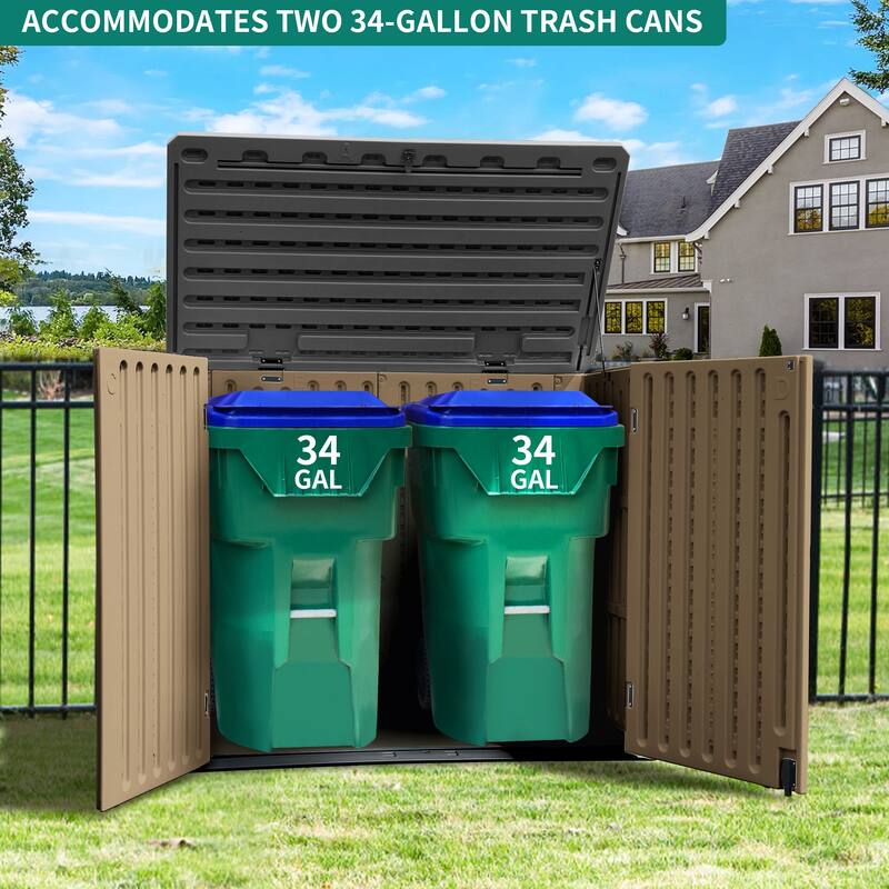 4.25 ft. W x 2.4 ft. D Resin Storage Shed