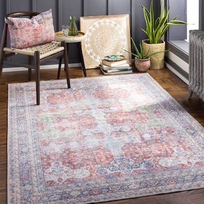 Artistic Weavers Baadur Distressed Traditional Machine Washable Area Rug