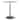 NADAAL STUDIOS Myric Counter Table, White Marble Top on Layered Cast Aluminum Base, White Marble