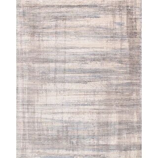 Canvello Modern Hand-Loomed Bamboo Silk & Wool Area Rug - 12