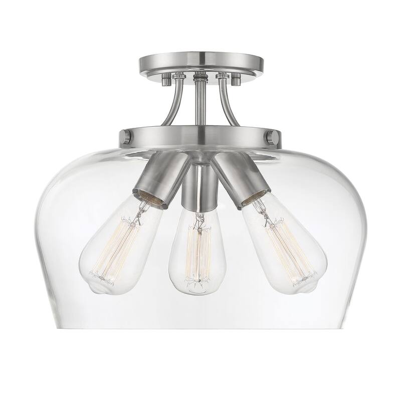Savoy House Octave 3 Light 13" Wide Semi-Flush Ceiling Fixture