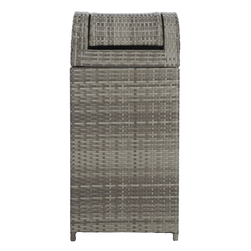 SAFAVIEH Outdoor Mazeli Trash Bin (Fully Assembled)