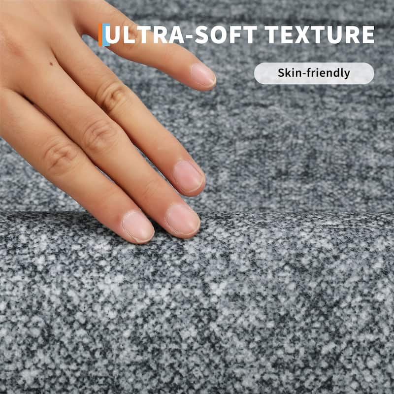 Garvee Scallop Solid Washable Area Rug