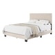 preview thumbnail 23 of 80, Celeste Modern Upholstered Bed, Box Spring Required